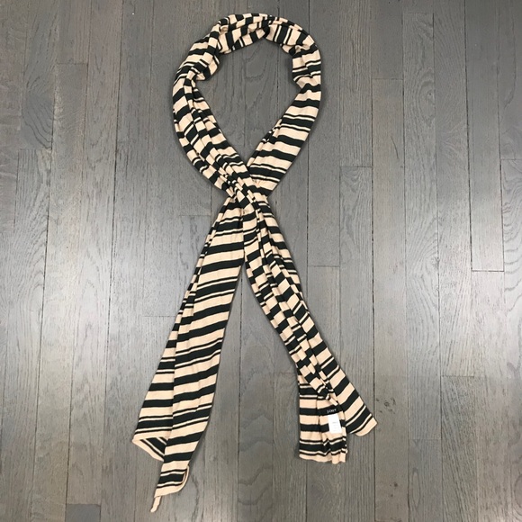 J. Crew Accessories - J.Crew Lightweight Green Striped Scarf Shawl Wrap